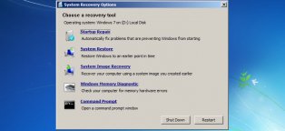 Консоль Восстановления Windows 7
