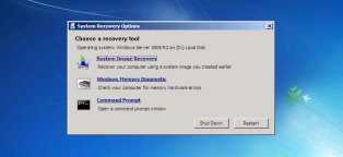 Восстановление Windows 2008